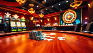 Experience the excitement of topclub with high-stakes poker and vibrant casino visuals.