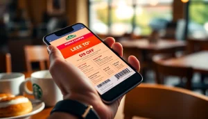 스타벅스 모바일쿠폰이 스마트폰에서 보여져, 카페 설정에서 사용되는 모습을 담고 있습니다.