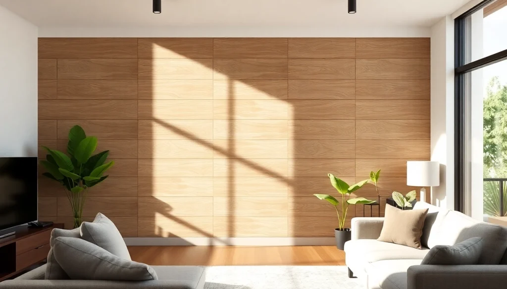 Enhance your space with stylish interior wall paneling that combines warmth and modern aesthetics.