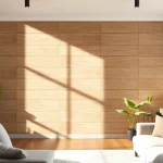 Enhance your space with stylish interior wall paneling that combines warmth and modern aesthetics.