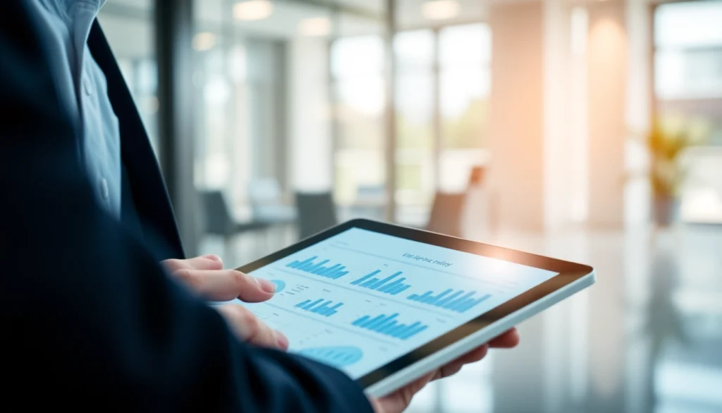 Visualizing Core Banking Integration for Lending Platforms through a finance professional analyzing digital data.