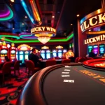 Experience the excitement at LUCKYWIN Casino with vibrant slot machines and thrilling table games.