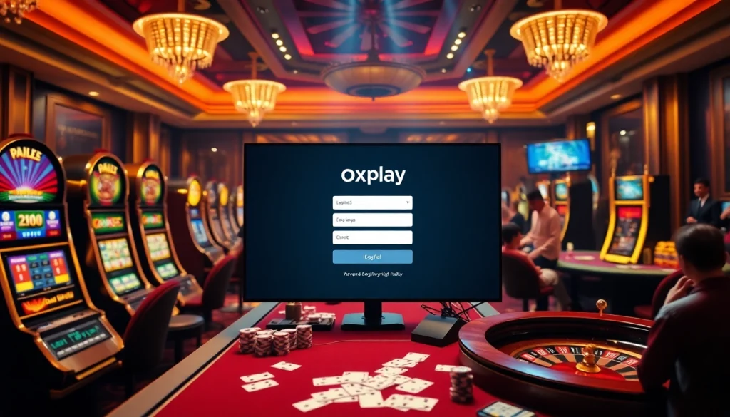 Experience the excitement of oxplay login with vibrant casino games and engaging digital interfaces.