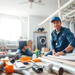 Whole House Repiping Tampa FL service in action, featuring a professional plumber with high-quality materials.