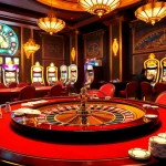 The hidden wiki offers an engaging visual of a luxurious casino with roulette and poker, showcasing thrilling gambling action.