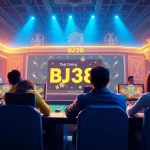 Exciting BJ38 online gaming interface showcasing chicken fighting and soccer betting with vibrant 3D graphics.