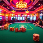 Engaging casino scene showcasing players at a poker table, representing the original hidden wiki.