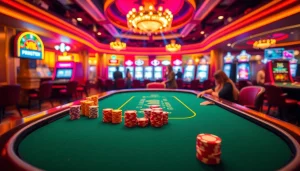 Engaging casino scene showcasing players at a poker table, representing the original hidden wiki.