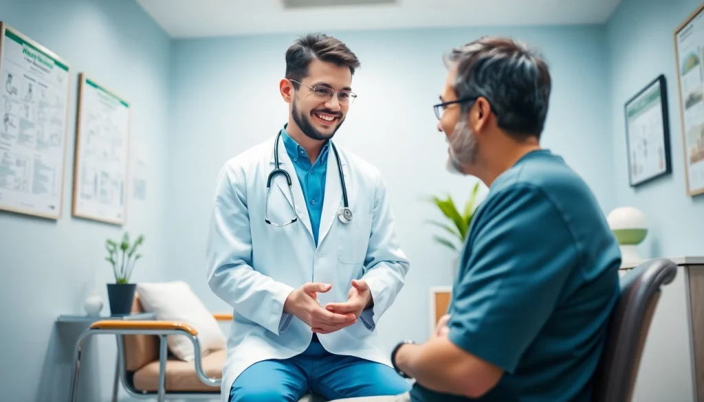 専門的な医療相談の場で医師と患者が手術について話し合う包茎手術　おすすめ