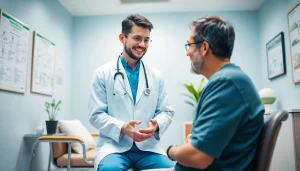 専門的な医療相談の場で医師と患者が手術について話し合う包茎手術　おすすめ