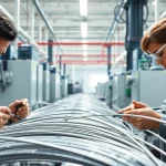 Flexible Wire Manufacturer assembling high-quality wires in a professional factory.