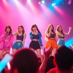 BLACKPINK news highlights a live concert performance, showcasing the band's energy and fan enthusiasm.