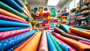 Stofeuren van stoffen webshop nederland in een kleurrijke en uitnodigende omgeving met texturen.