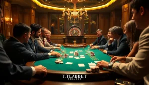 Experience thrilling poker action at Thabet College's high-stakes casino.