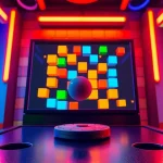 Engaging scene of google block breaker game showcasing vibrant colors and dynamic action.