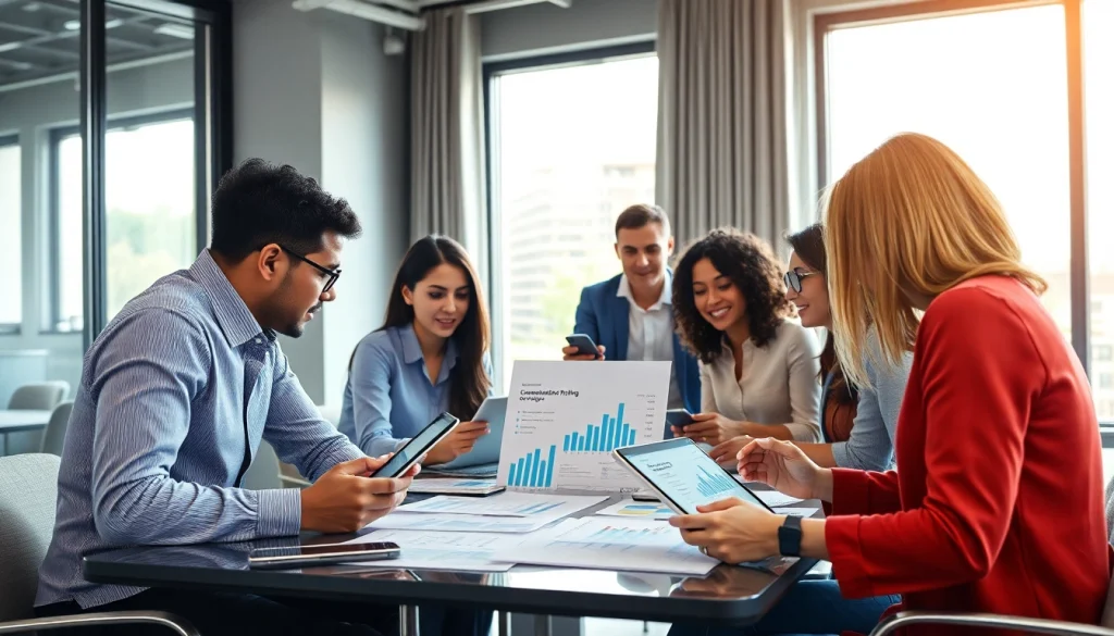 Analyze competitor pricing strategies in a professional business setting with diverse participants.