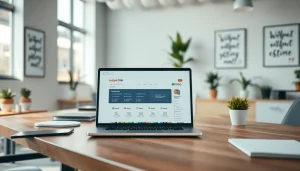 Showcase of hubspot crm free in a modern office workspace, promoting productivity and efficiency.