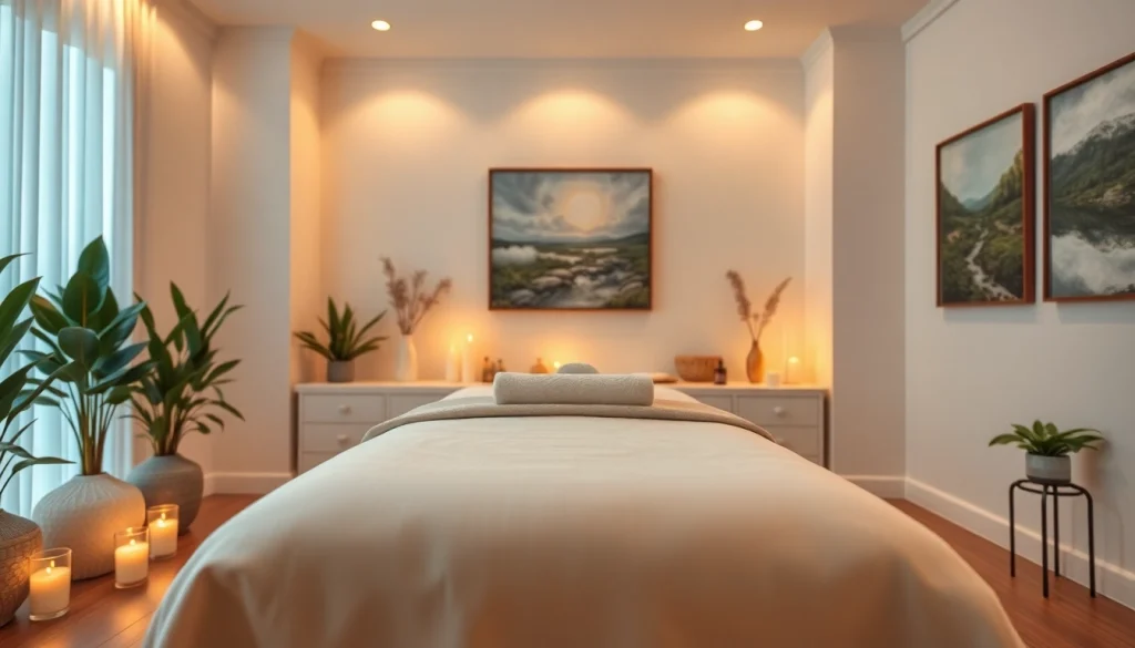 진정 효과가 있는 요소로 가득한 편안한 마사지 치료실에서 부산마사지로 궁극적인 휴식을 경험하세요.