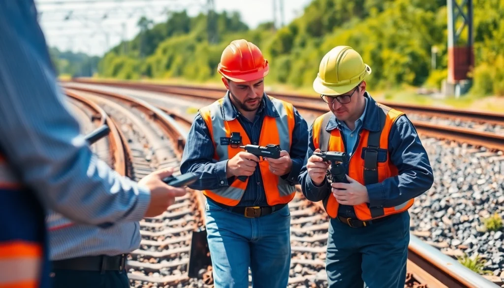 Track Inspectors Near Me ensuring safety and quality of railway tracks.