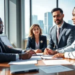 Atlanta Accident Lawyers engaged in a consultation with clients to discuss legal strategies.