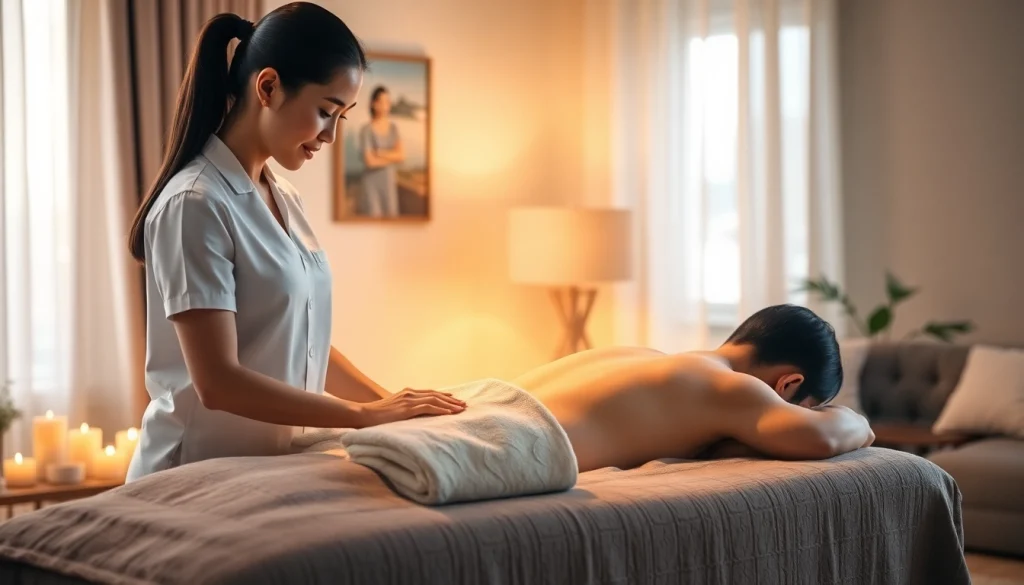 아늑한 거실에서 태국 마사지사가 제공하는 편안한 마사지를 체험하는 수원출장마사지.