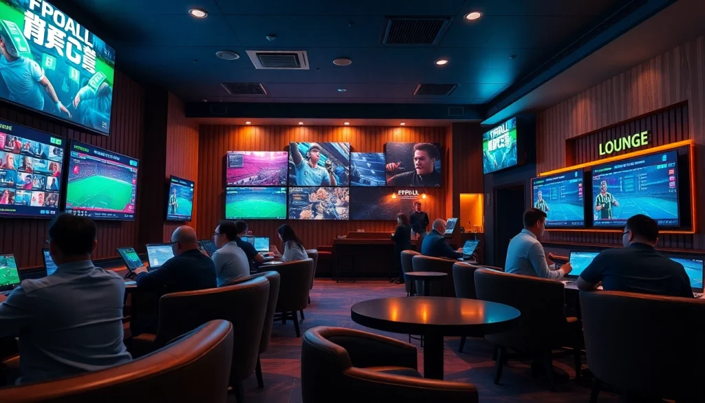 Safe and engaging betting lounge environment showcasing 슈어맨's modern gambling experience.