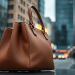 Handy Tasche abschließbar im urbanen Stil mit hochwertigem Leder und modernen Akzenten.