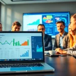Utilize AI for competitive intelligence in a collaborative analytics meeting to analyze market trends.