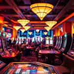 Explore dynamic casino sites with thrilling gaming tables and vibrant crowds in a lively atmosphere.