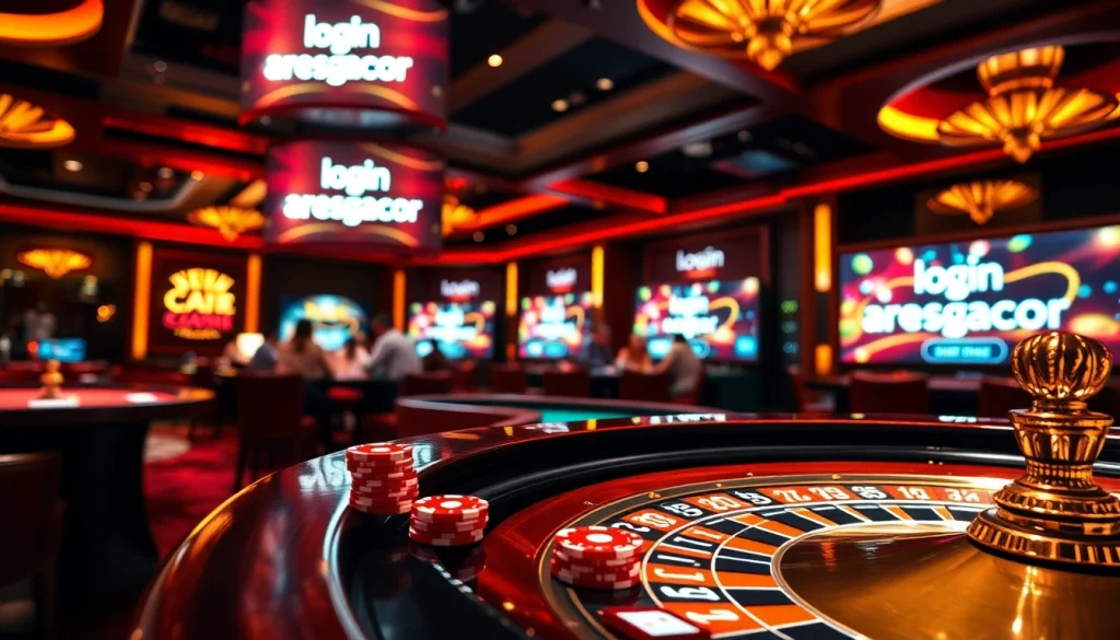 Experience the excitement of online gaming with login aresgacor at a luxurious casino.