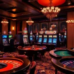 Exciting gaming atmosphere featuring pragmatic slot machines in a luxurious casino.