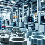 GRP Manufacturer demonstrating advanced composite production techniques in a dynamic factory setting.