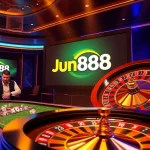 Join the action at Jun888 with vibrant casino visuals and top gambling experiences.