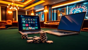 Rasakan kemewahan bermain game di jmacdonaldphoto.com, menampilkan chip poker dan roda roulette.