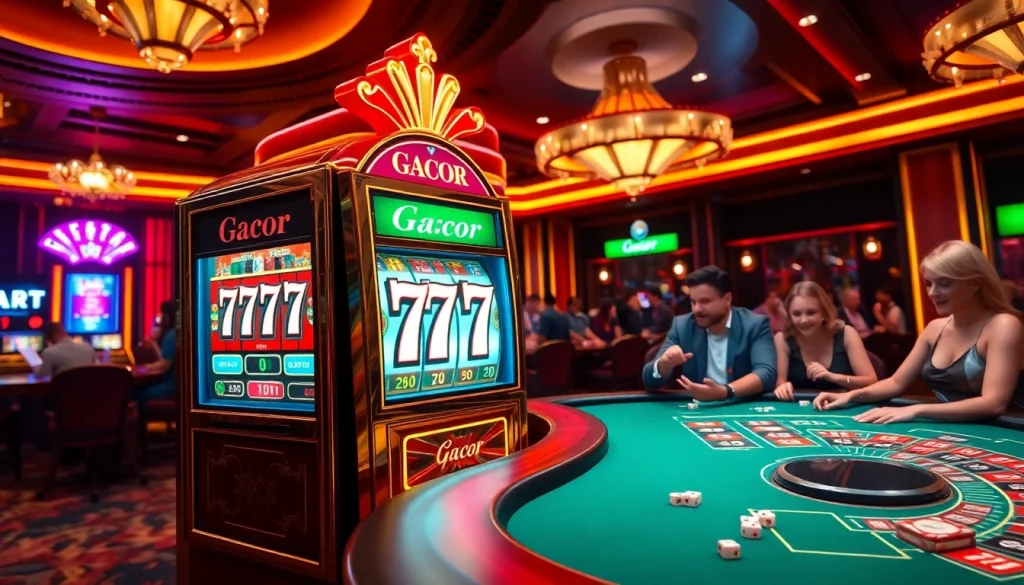 Experience thrilling gameplay at slot gacor 777 with vibrant casino visuals and excitement.