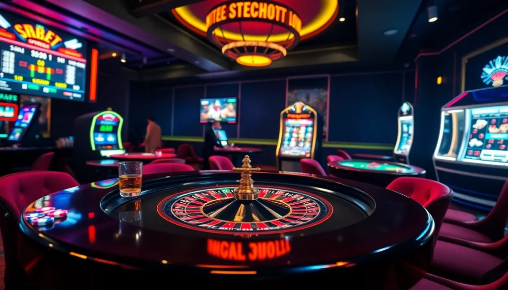 Experience premium gaming action at shbet casino with vibrant roulette, poker tables, and exciting slot machines.