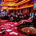 Pemain Togel Online meninjau slip taruhan di kasino mewah.