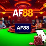Experience the thrill of gambling at AF88's vibrant casino scene with engaging slot machines and poker tables.