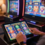 Pemain menikmati pengalaman slot demo yang mendebarkan di tablet di rumah, menampilkan permainan yang menarik