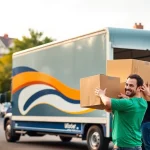 Efficient removals in Cheltenham with a professional moving team and truck in a scenic neighborhood.