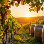 Discover scenic Clarksburg ca wineries with lush vineyards bathed in sunset glow.