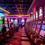 Menangkan permainan di mesin slot777 yang berwarna-warni dan berkilau di kasino modern.