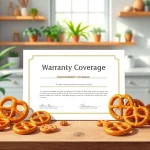 Capture the essence of transparent warranty coverage with a pretzel-themed illustration highlighting trust.