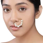 Diamond Nose Hoop for a Stylish Statement