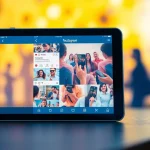 instagram フォロワー 購入を促す画面と成長する統計を描いたビジュアル。