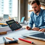Calculate beam dimensions accurately with this beam calculator setup in a bright engineering workspace.