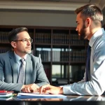 Consultation with a Houston Injury Attorney emphasizing trust and professionalism during legal discussions.
