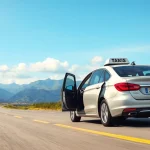 Experience seamless long distance taxi transfers in a modern, scenic taxi journey.