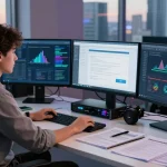 Detect fake pdf with AI analysis in a modern digital workspace.