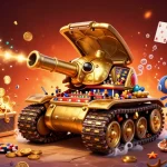 ポーカー オンラインでプレイヤーが小さなカジノ内で遊ぶ様子を描いた超細密3Dイラスト
